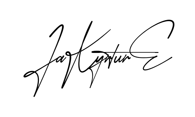 Jakyrah Signature modern signature style in English