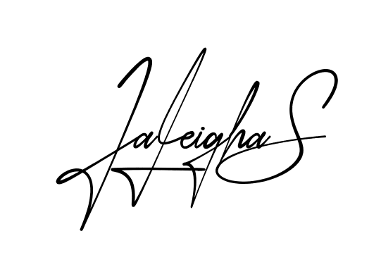 Jaleigha S modern signature style in English