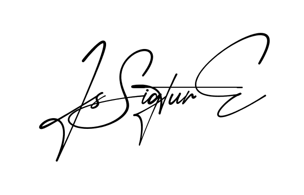Js Signature modern signature style in English