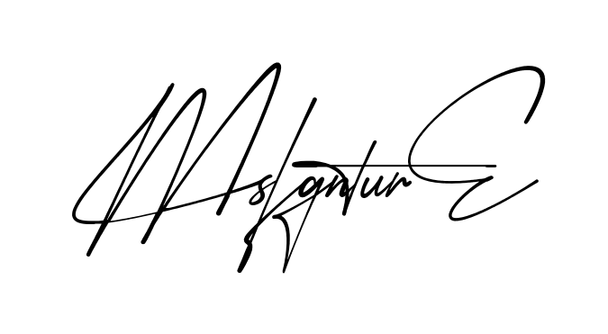 M Signature modern signature style in English