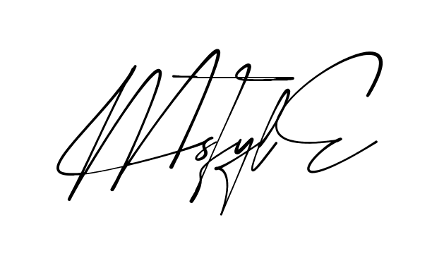 M Style modern signature style in English