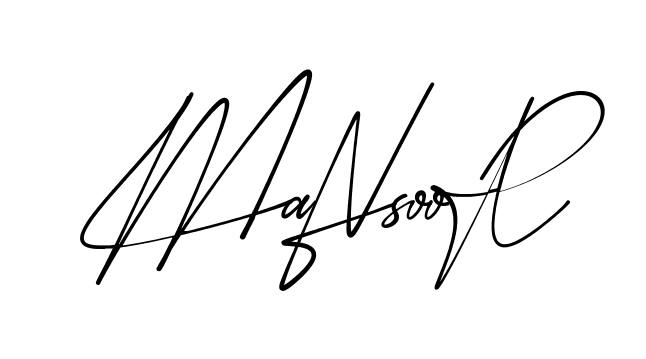 Beautiful Mansoor signature style