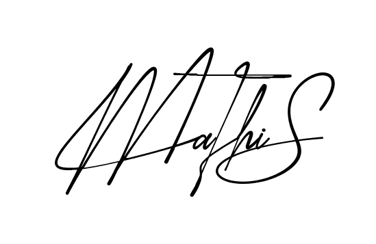 Mathis modern signature style in English