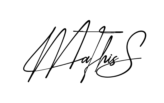 Mathis S modern signature style in English