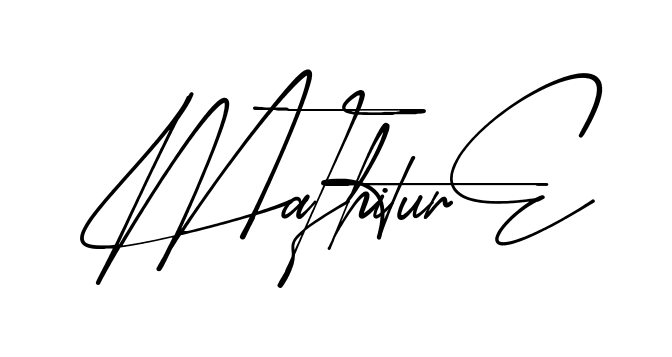Mathis Signature modern signature style in English