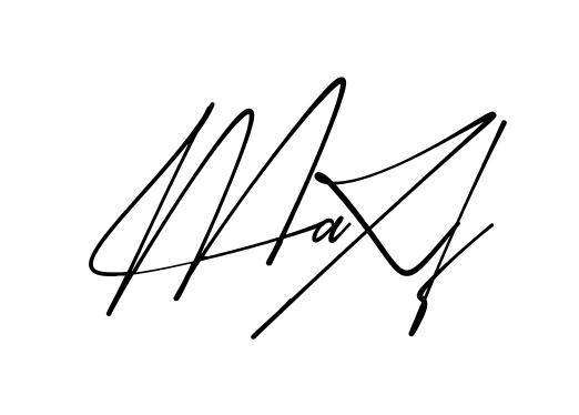 Maxi modern signature style in English