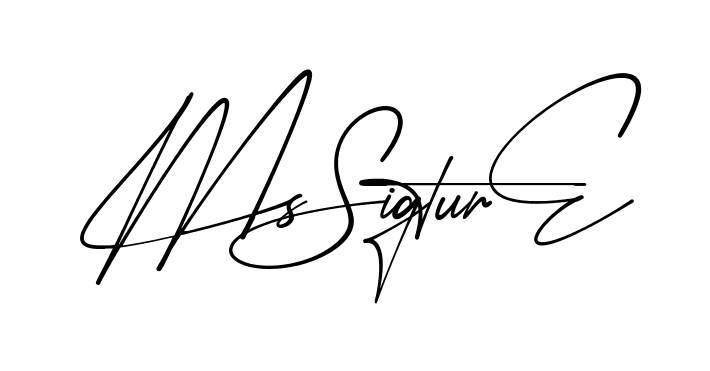 Ms Signature modern signature style in English