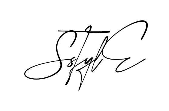 S Style modern signature style in English