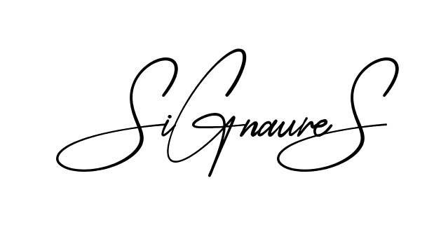 Signature S modern signature style in English