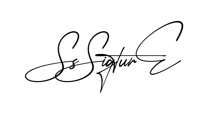 Ss Signature modern signature style in English