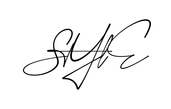 Style modern signature style in English