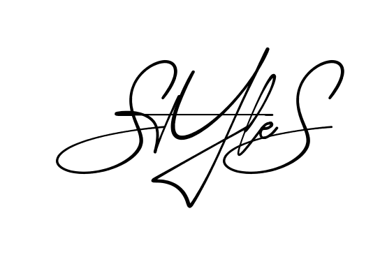 Style S modern signature style in English