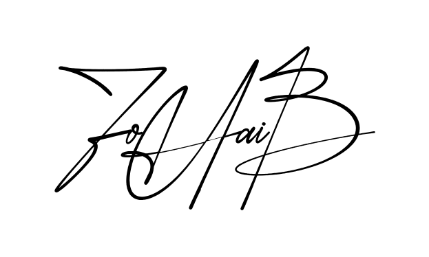 Beautiful Zohaib signature style