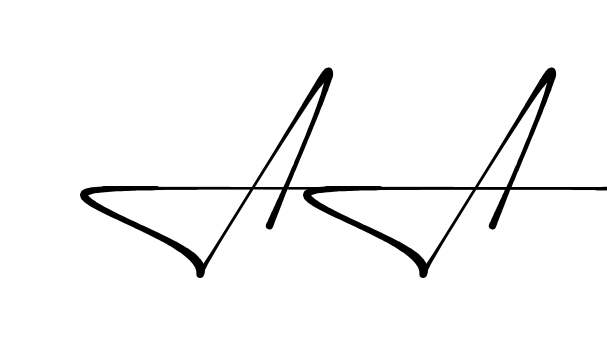 A A handwritten-looking signature idea