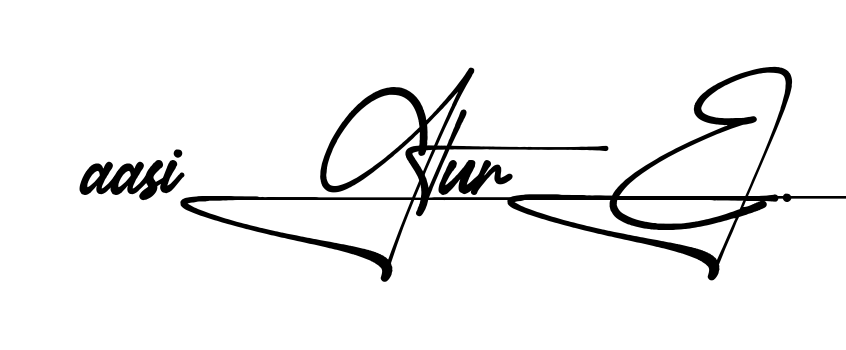 Aa Signature handwritten-looking signature idea