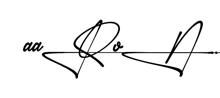 Unique Aaron signature design