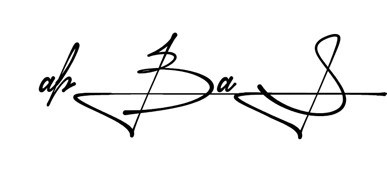 Unique Abbas signature design