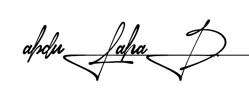 Unique Abdul Ahad signature design