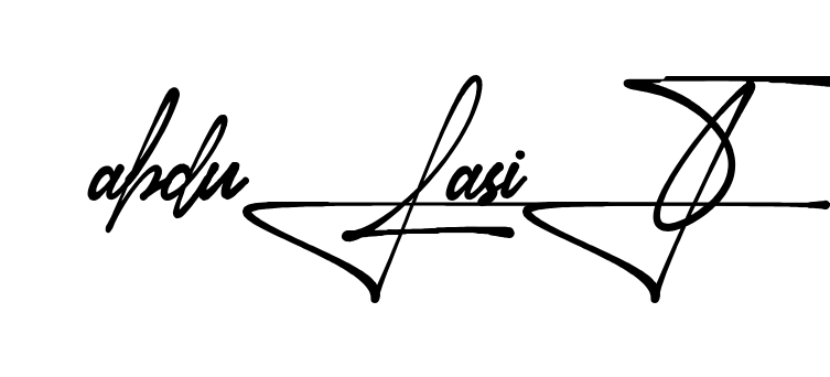 Unique Abdul Basit signature design