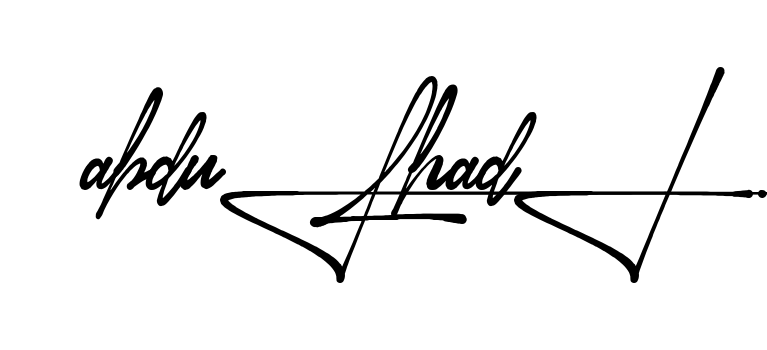 Unique Abdul Hadi signature design