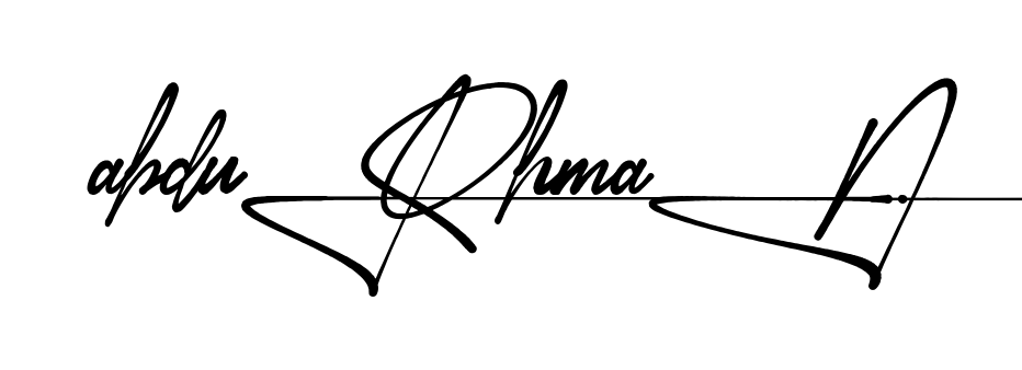 Unique Abdur Rahman signature design
