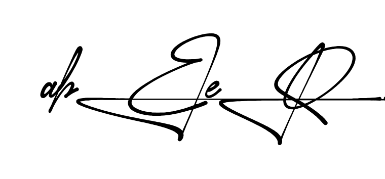 Unique Abeer signature design