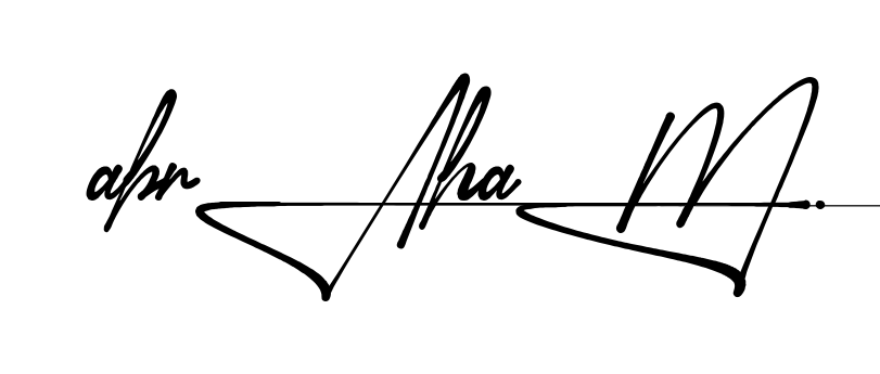Unique Abraham signature design