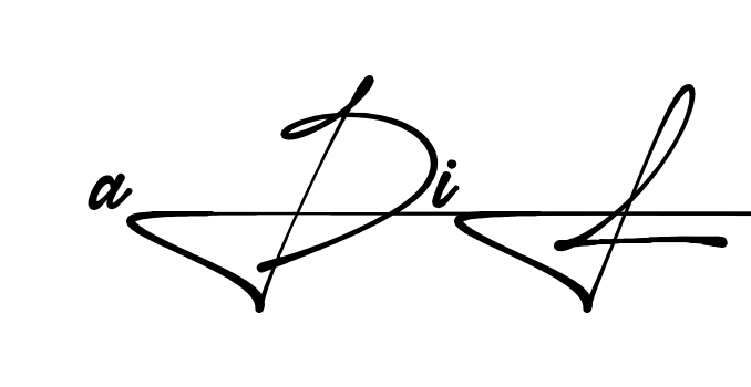 Unique Adil signature design