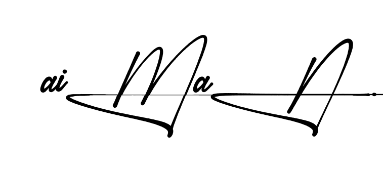 Unique Aiman signature design