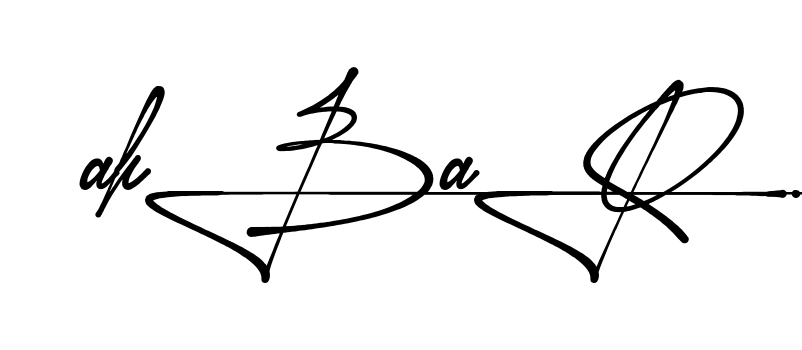 Unique Akbar signature design
