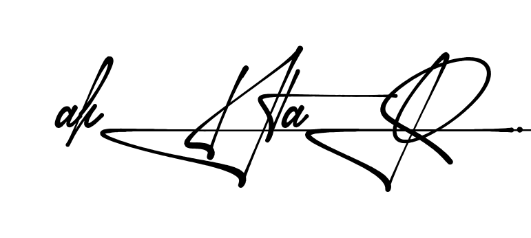 Unique Akhtar signature design