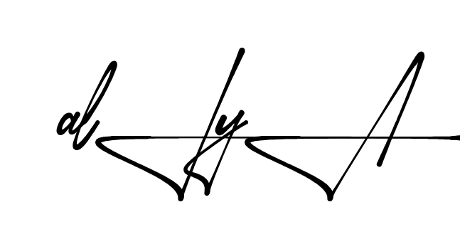 Unique Aliya signature design
