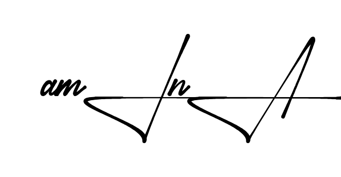 Unique Amina signature design