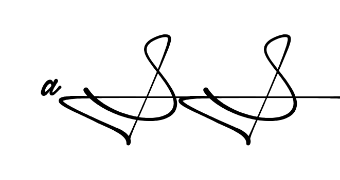 As S handwritten-looking signature idea