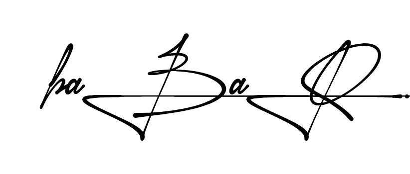 Unique Babar signature design