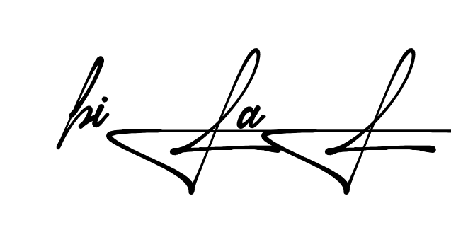 Unique Bilal signature design