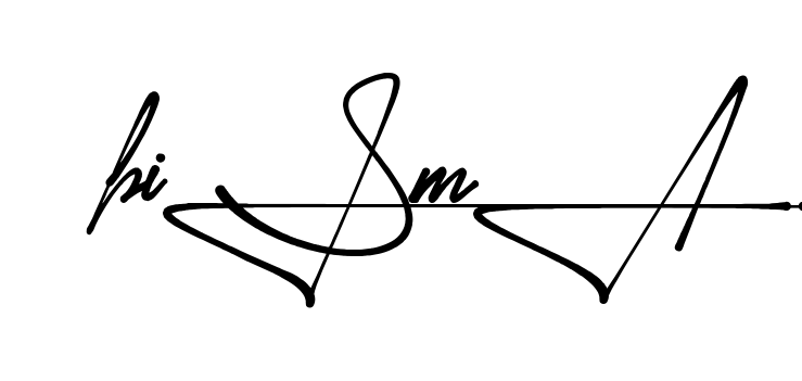 Unique Bisma signature design