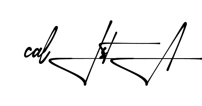 Calista handwritten-looking signature idea