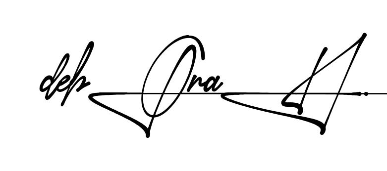 Unique Deborah signature design