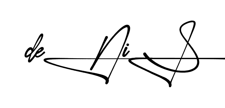 Unique Denis signature design