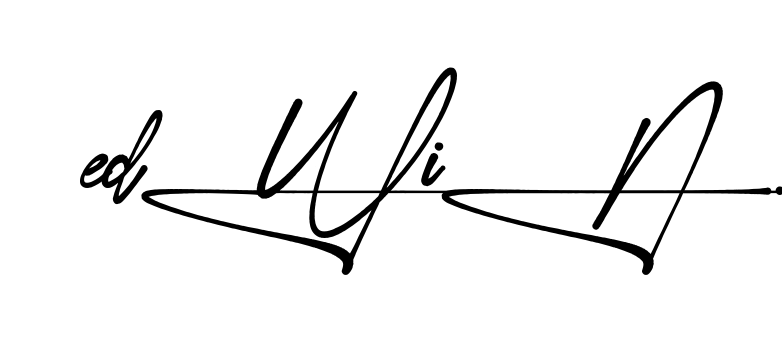 Unique Edwin signature design