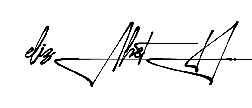 Unique Elizabeth signature design