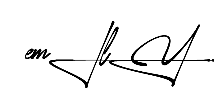 Unique Emily signature design