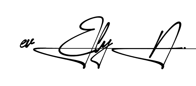 Unique Evelyn signature design