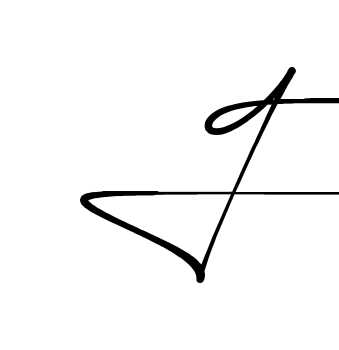F handwritten-looking signature idea