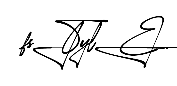 F Style handwritten-looking signature idea