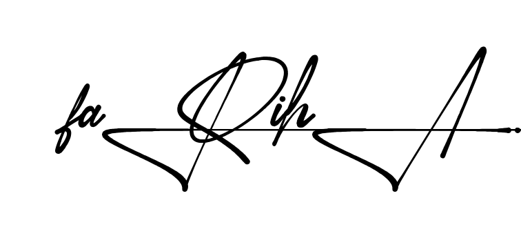 Unique Fariha signature design