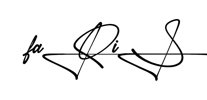 Unique Faris signature design