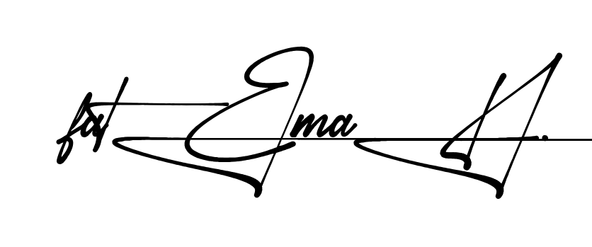 Unique Fatemah signature design