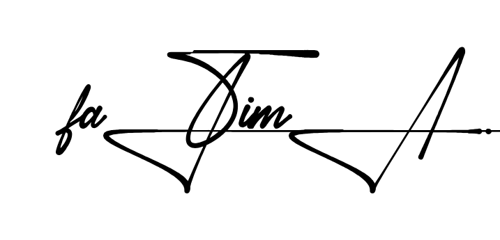 Unique Fatima signature design